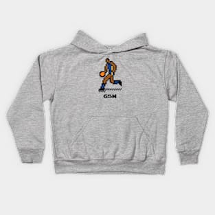 8-Bit Basketball - Golden State Kids Hoodie